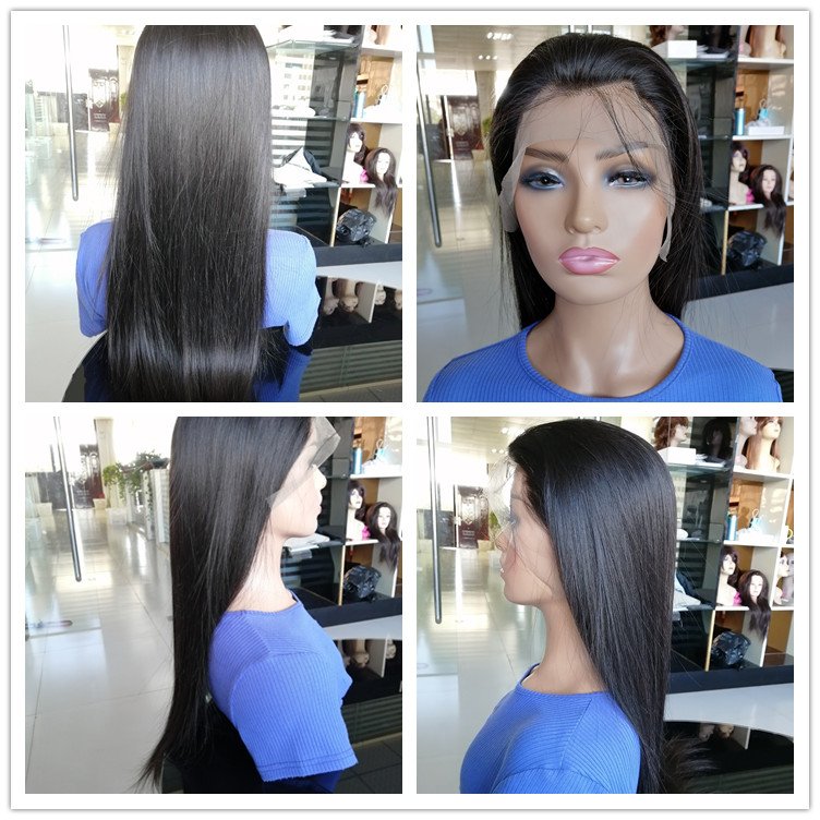 Cheap Natural hairline lace wig mink Brazilian human hair vendor 100 real virgin human hair wigs for black women