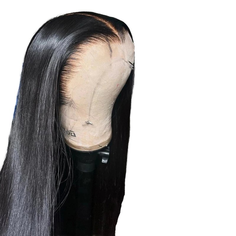 Transparent Swiss Lace Wig Raw Virgin Brazilian Human Hair Wig Straight Glueless Hd Full 360 Lace Front Wigs for Black Women