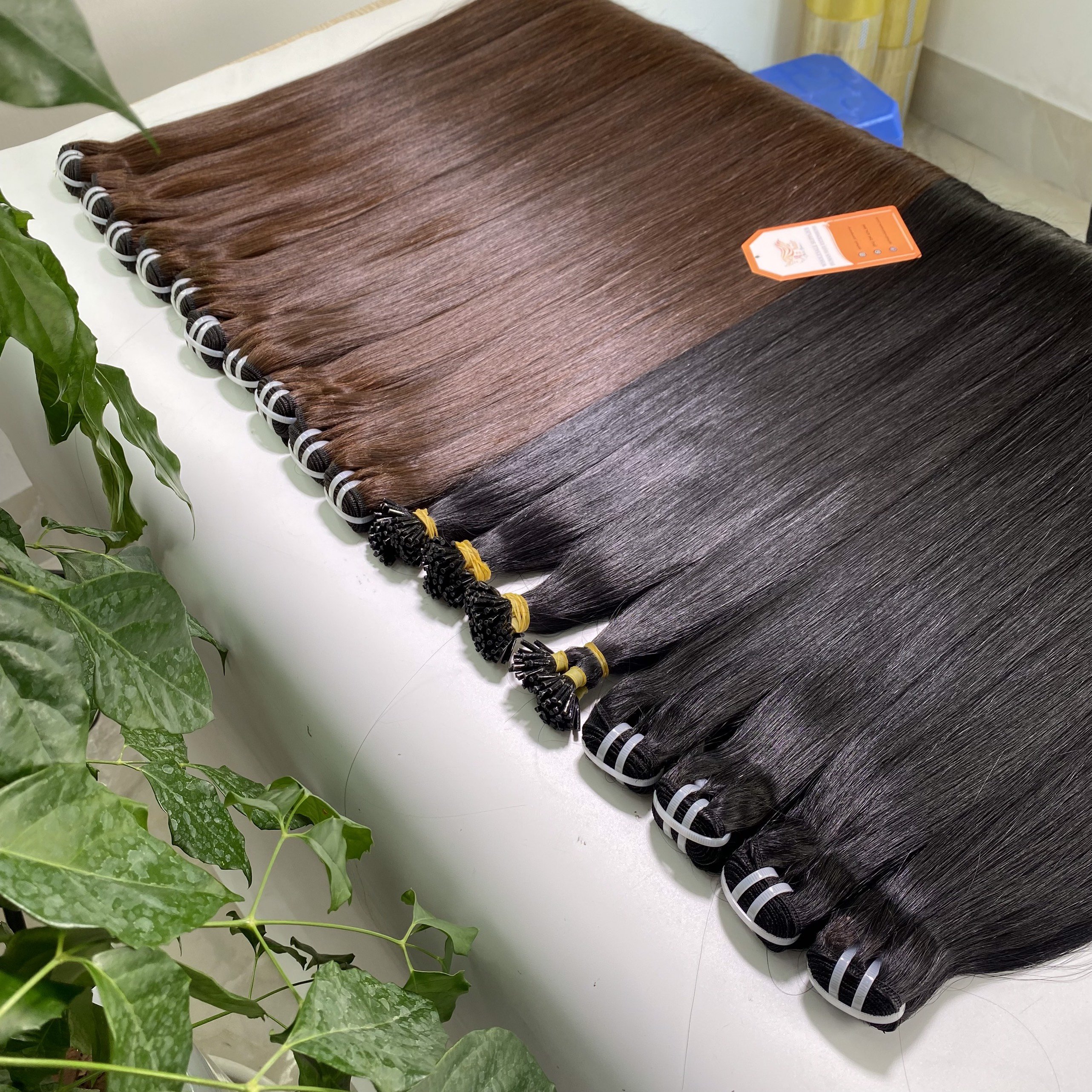 Wholesale Weft Hair Extensions Bone Straight Natural Color 100% Human Hair Cuticle Aligned Best Price Grade 12A No Synthetic Mix