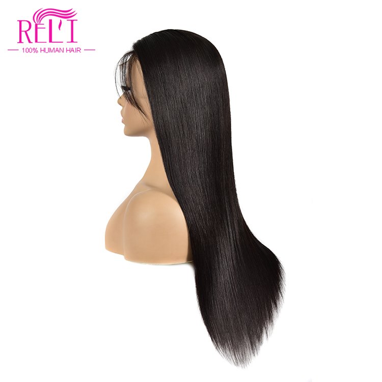 13x6 human hair HD lace front wigs 180 density straight lace front human hair wig