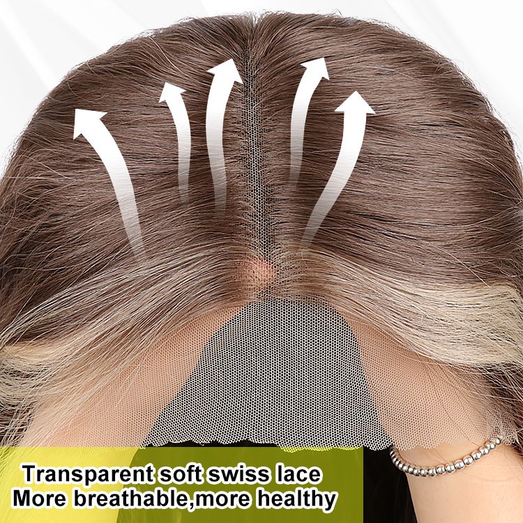Julianna New Arrivals Wholesale Fiber High Quality Long Blonde Curly Lace Front Wig Synthetic Hair Wigs For Women Daily Use
