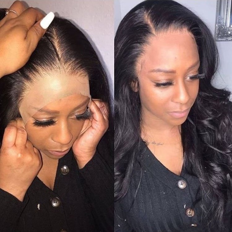 Free Sample 130% 150% 180% Density Full Lace Human Hair Wigs For Black Women Wholesale Brazilian Virgin Hair HD Lace Front Wig