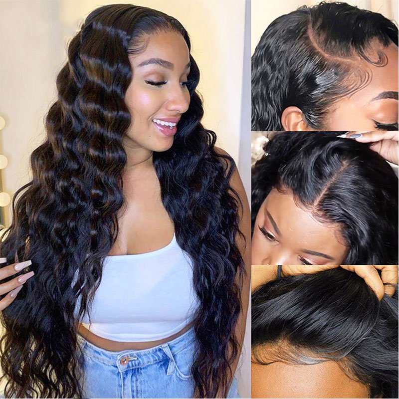 Human Hair Wigs Front Wigs Brazilian Hair Natural Color Lace Frontal Wig Long Raw Vietnam Human Virgin Cuticle Aligned Hair Lace