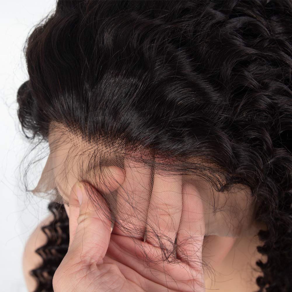 Wholesale Perruque Brazilian Human Hair Wigs Nature Deep Wave Curly HD Lace Frontal Wig Vendor 13x4 13X6 Full Lace Front Wig