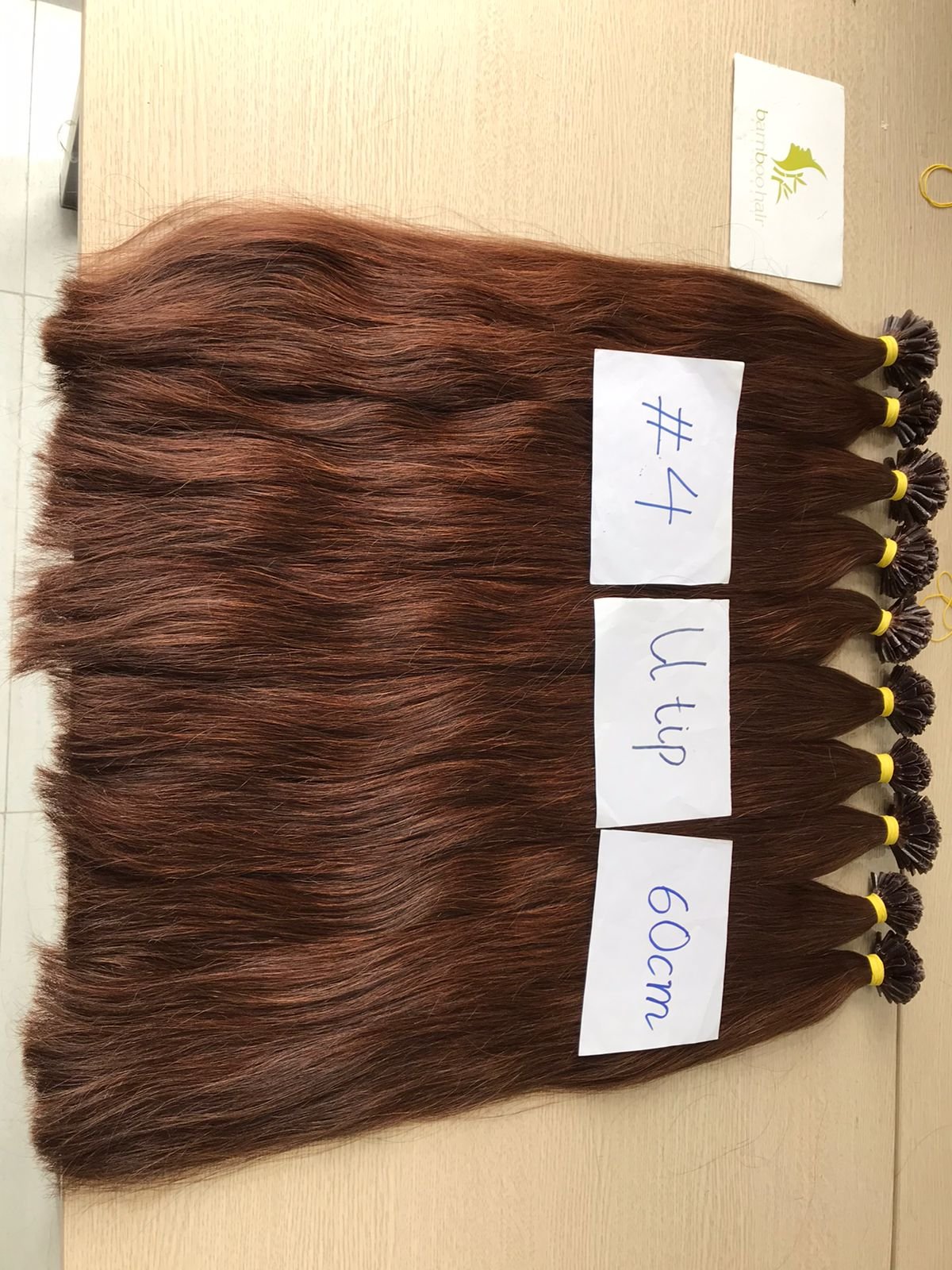 U-Tip Human Hair Extension Virgin High Quality Keratin U Tip Hair Manufacturer BambooHair Vietnam