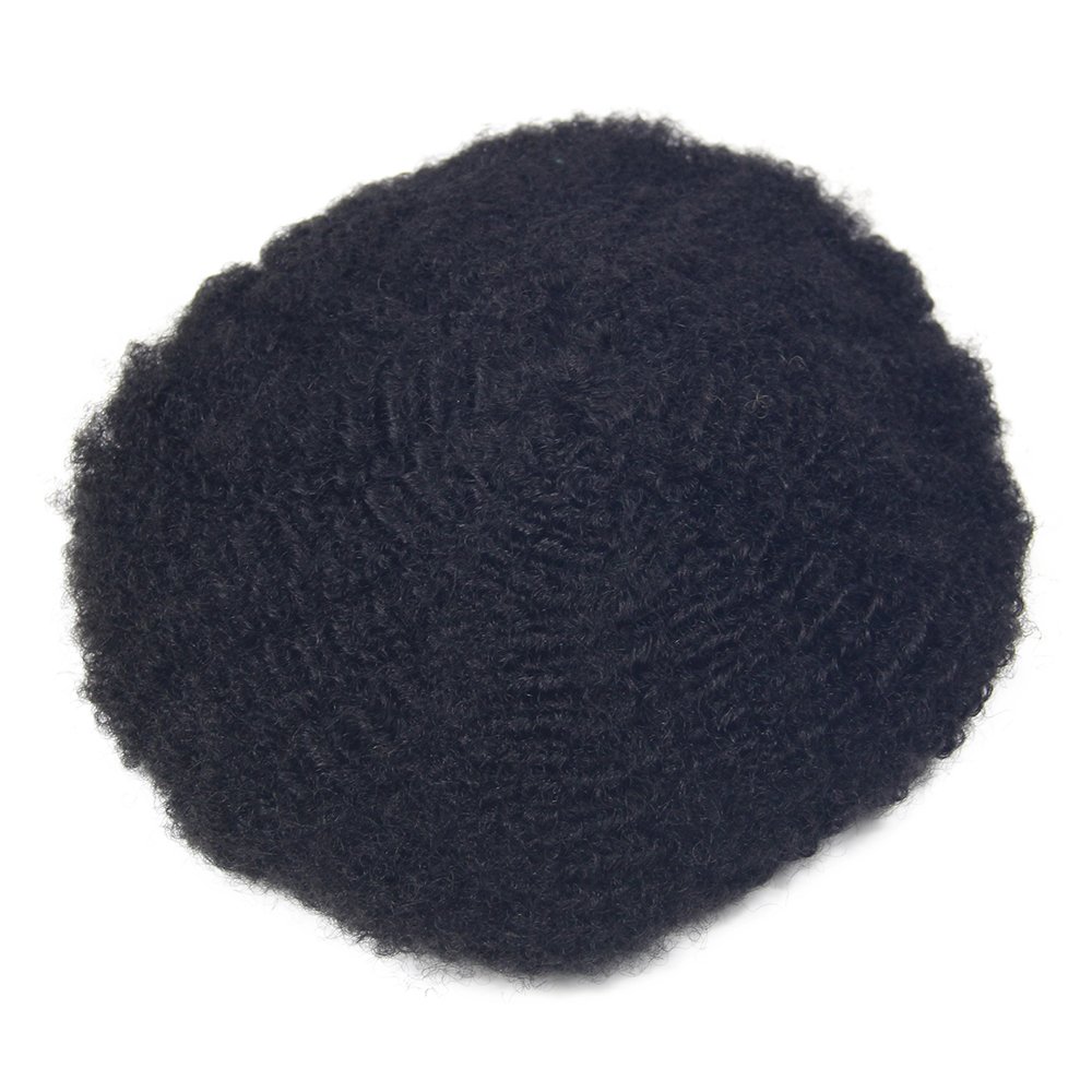New Arrival 8*10 size human hair wigs for men full lace men natural hair wig black man afro toupee
