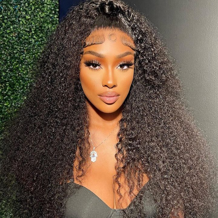 Wholesale Afro Kinky Human Hair Wig Tangle Free Natural Glueless Curly Afro Wigs For Black Women With Baby Hair wigs
