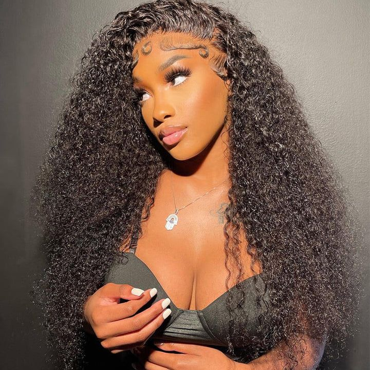 Wholesale Afro Kinky Human Hair Wig Tangle Free Natural Glueless Curly Afro Wigs For Black Women With Baby Hair wigs