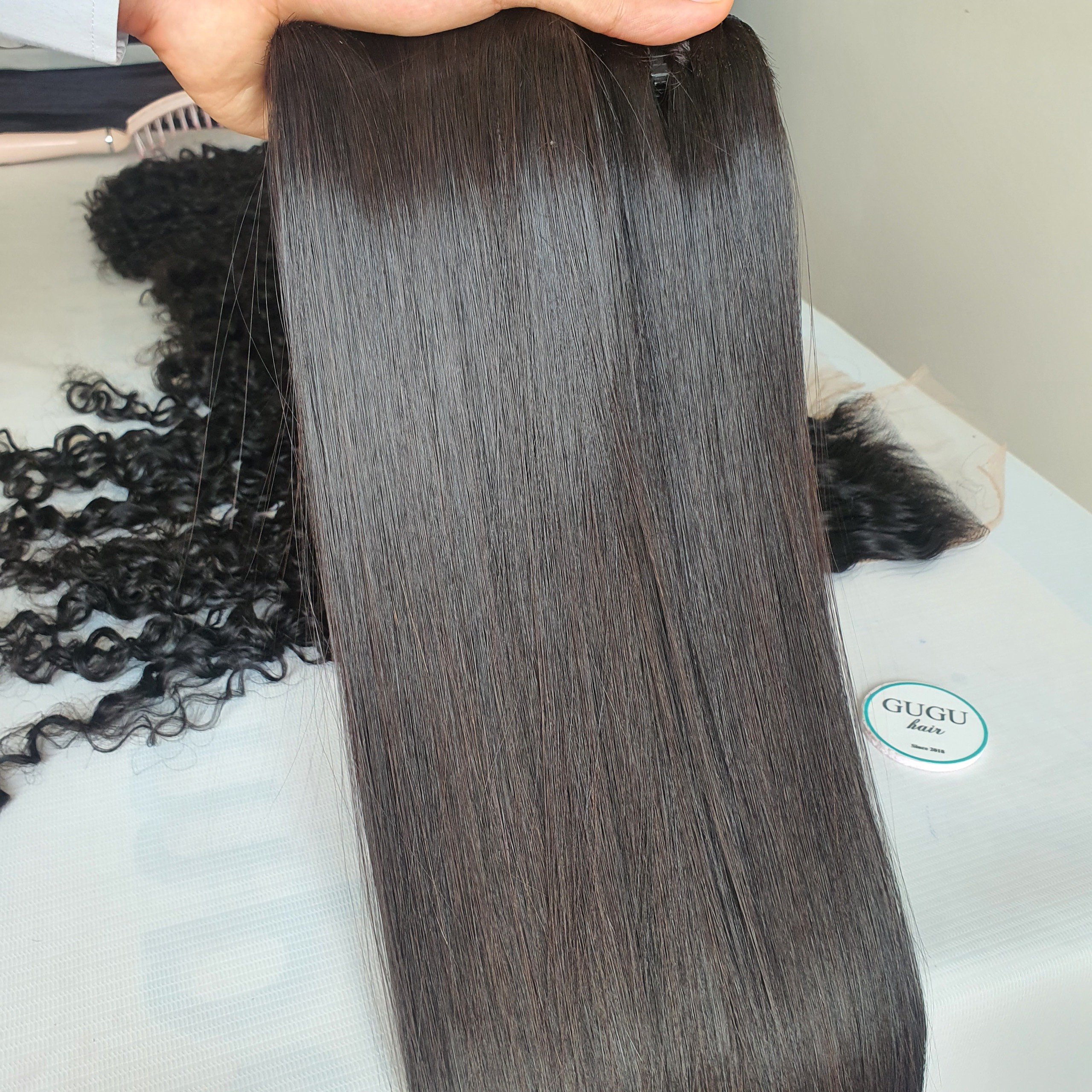 hot selling products 2024 vietnamese raw hair bone straight super double drawn raw hair with 4x4 5x5 6x6 hd lace closure