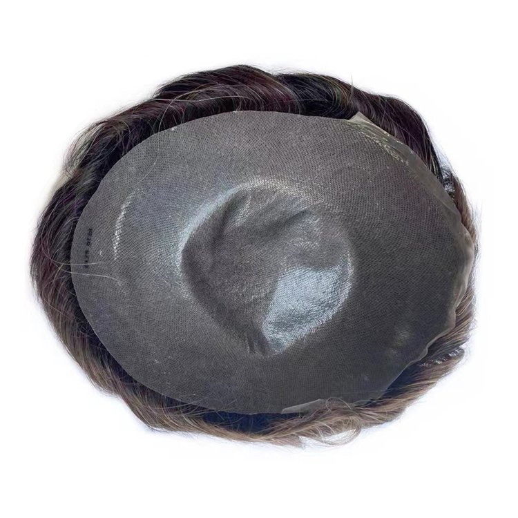 Elevate your look with thin wigs for men: Undetectable replacement hair toupee made from human hair.