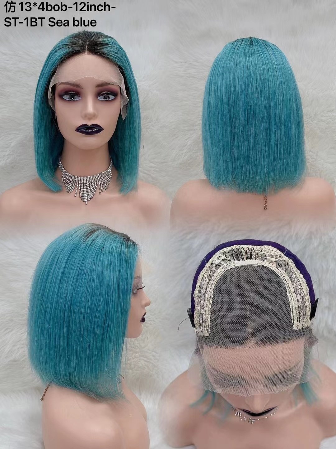 Lace Front Wig Remy Virgin Full straight Human Hair Wigs for Black Women