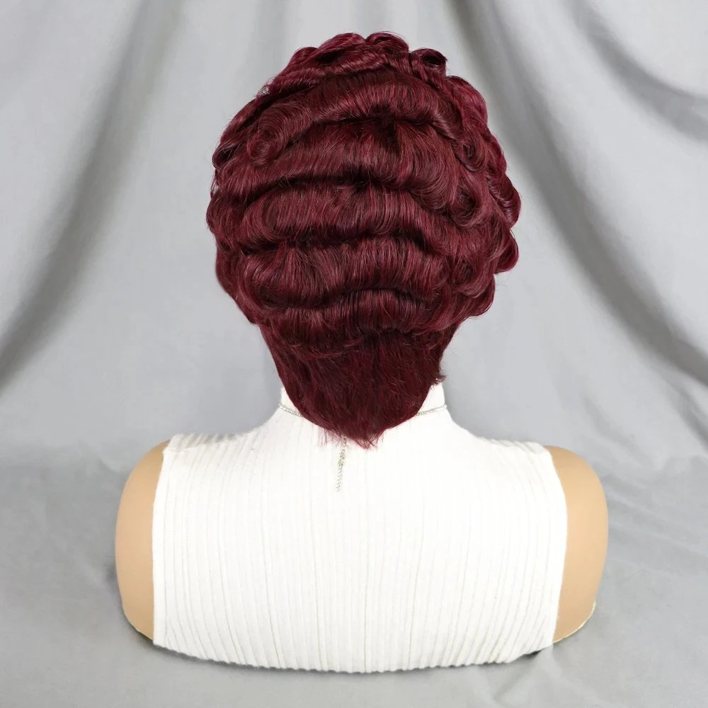 Summer Pixie Wig Wholesale Cheap Short Front Bob Wigs Raw Vietnamese Hair Pixie Cut Transparent 13x4 Lace Frontal Human Hair Wig