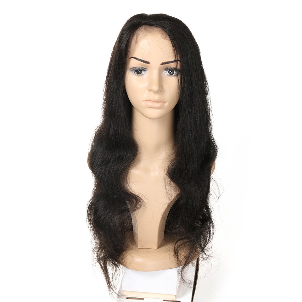 SFM Brand Glue-Free Pre-Plucked Tangle-Free Body Wavy Human Hair Transparent HD Lace Front Wig with Baby Hair