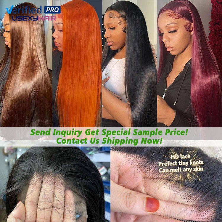 Good quality luxury human hair wigs hd 13x6 full lace frontal wig 200 density deep wave reddish brown raw hair wigs