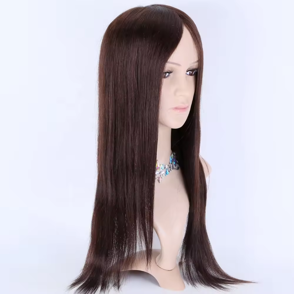 Silk Top Full Lace Wigs Human Hair Transparent Swiss Lace European hair medical wigs