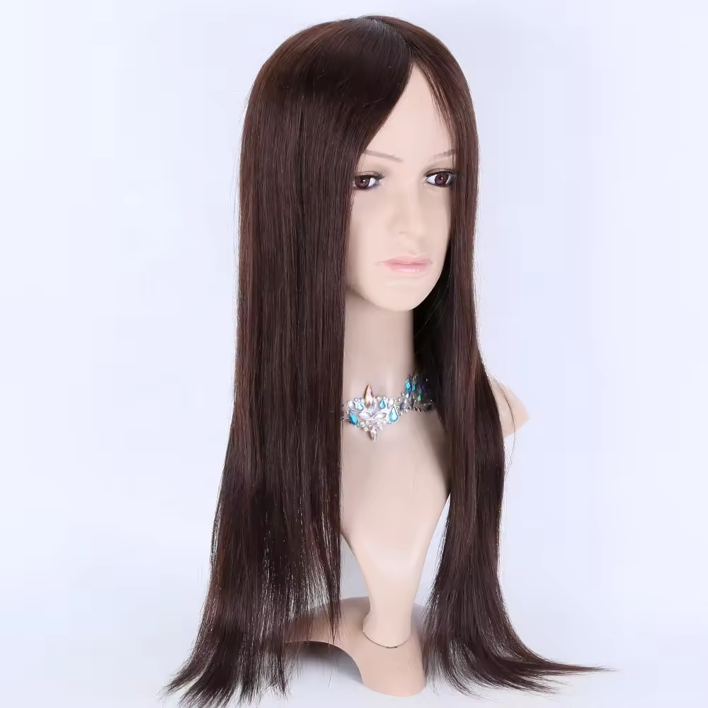 Silk Top Full Lace Wigs Human Hair Transparent Swiss Lace European hair medical wigs