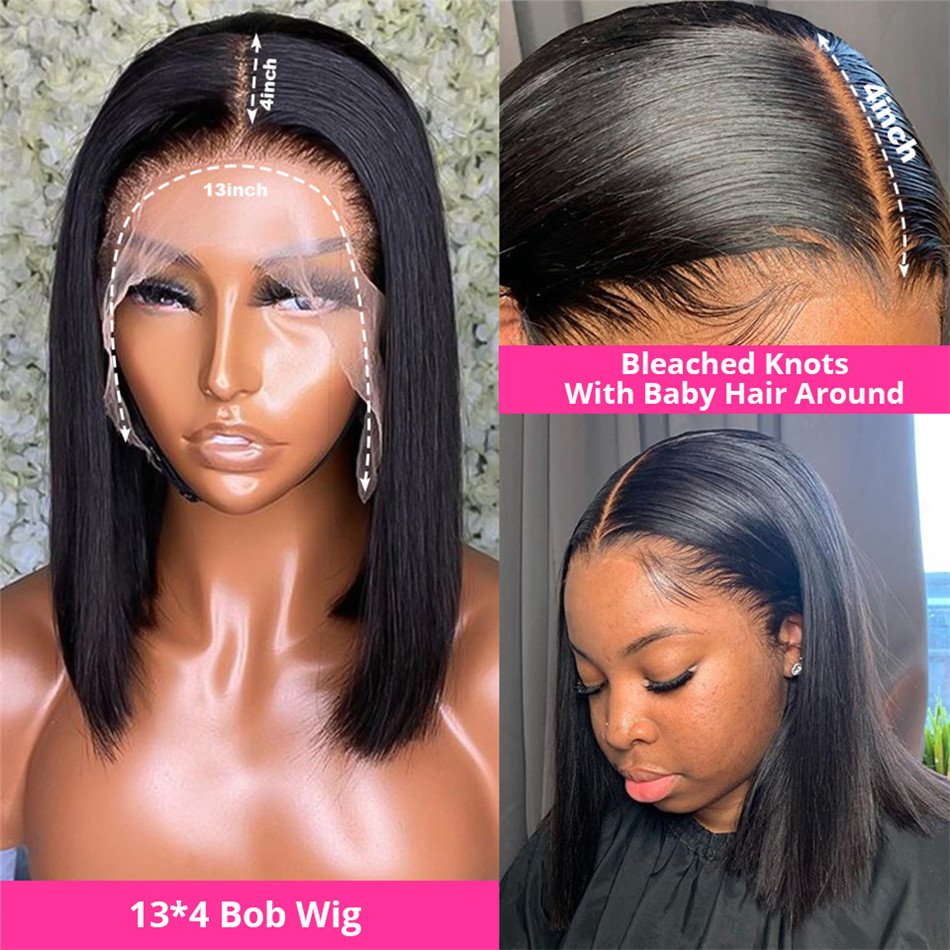 Cheap Vietnamese Raw Hair Short Bob Wigs Human Hair Lace Front Hd Lace Frontal Wigs For Black Women Glueless Full Hd Lace Wigs