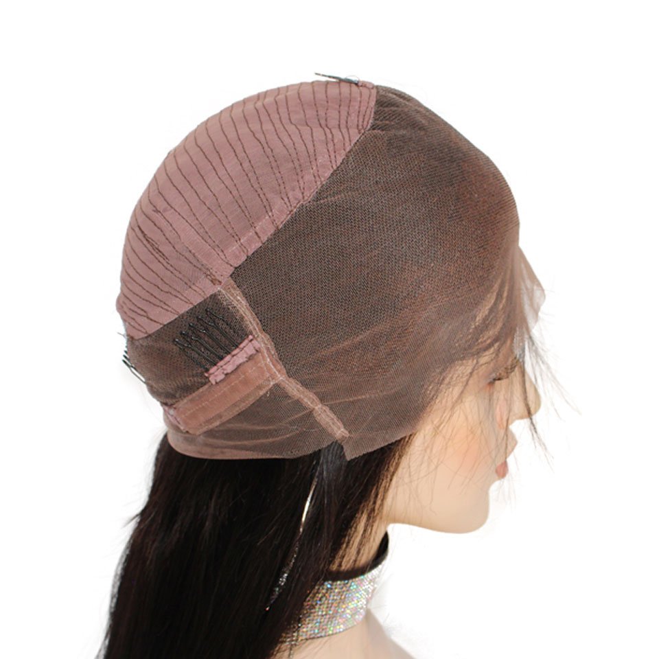 Cheap 360 Lace Frontal Wig Burmese Straight Hair Pre plucked Lace Front Human Hair Wigs For Black Women With Baby Hair 360 Wig