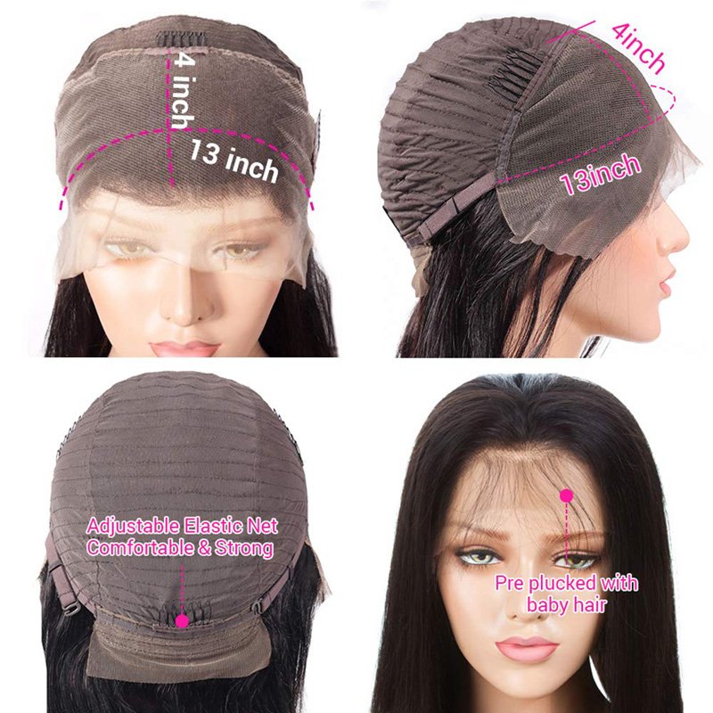ZSF Hair Wholesale Brazilian Hair 13x4 Lace Frontal Wig Loose Deep Wave 100% Unprocessed Cuticle Aligned Raw Virgin Human Hair