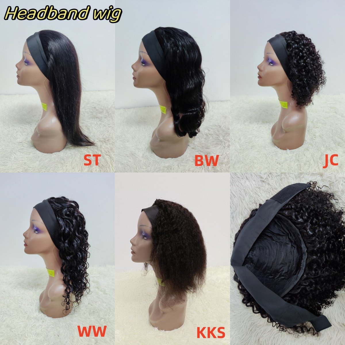 Letsfly Headband Wig Straight Remy Brazilian Human Hair Scarf Wigs For Black Women Glueless Machine Made Wig