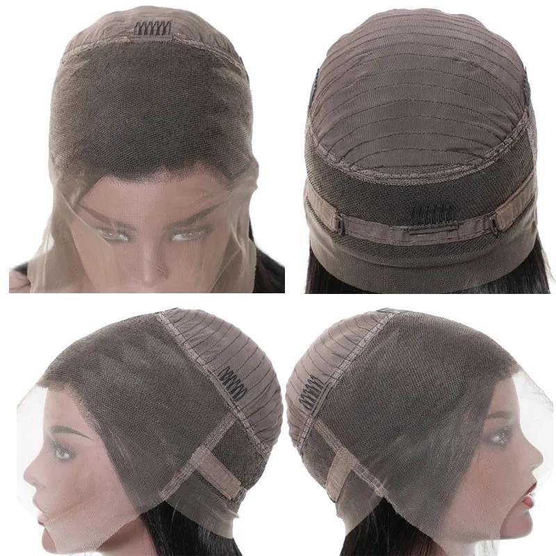 Cheap Raw Indian Hair Wig Hd Lace Wigs Virgin Cuticle Aligned 360 Full Straight Transparent Lace Frontal Human Hair Wigs