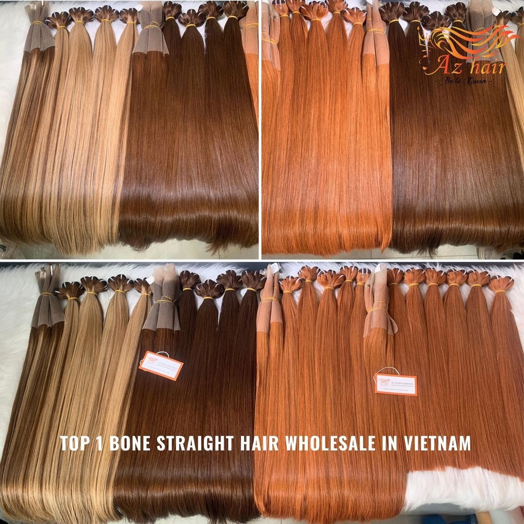 Vietnamese Super Double Drawn Virgin Mink Raw Unprocessed Hair Weave Bundles Color Bone Straight Human Hair Extensions Vendors