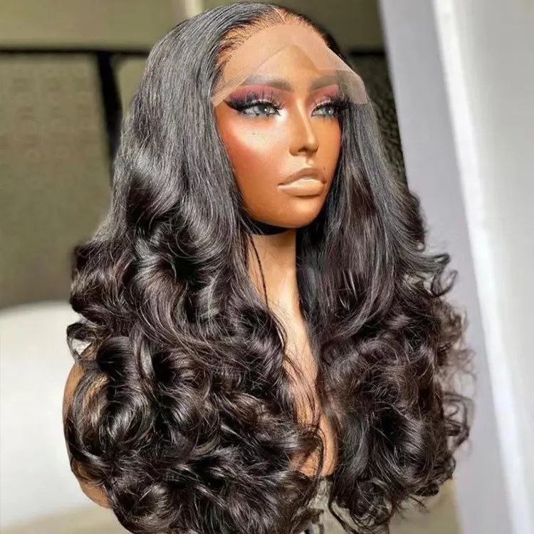 Virgin hair vendor wigs hd lace frontal wig, glueles wigs human hair raw indian hair ,Cuticle aligned preplucked human hair wigs