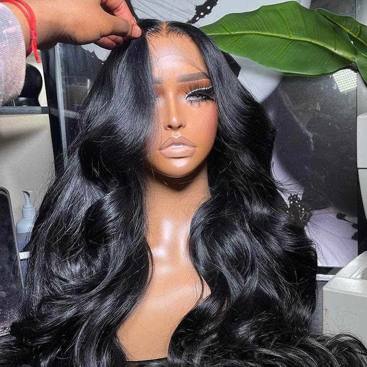 Virgin hair vendor wigs hd lace frontal wig, glueles wigs human hair raw indian hair ,Cuticle aligned preplucked human hair wigs