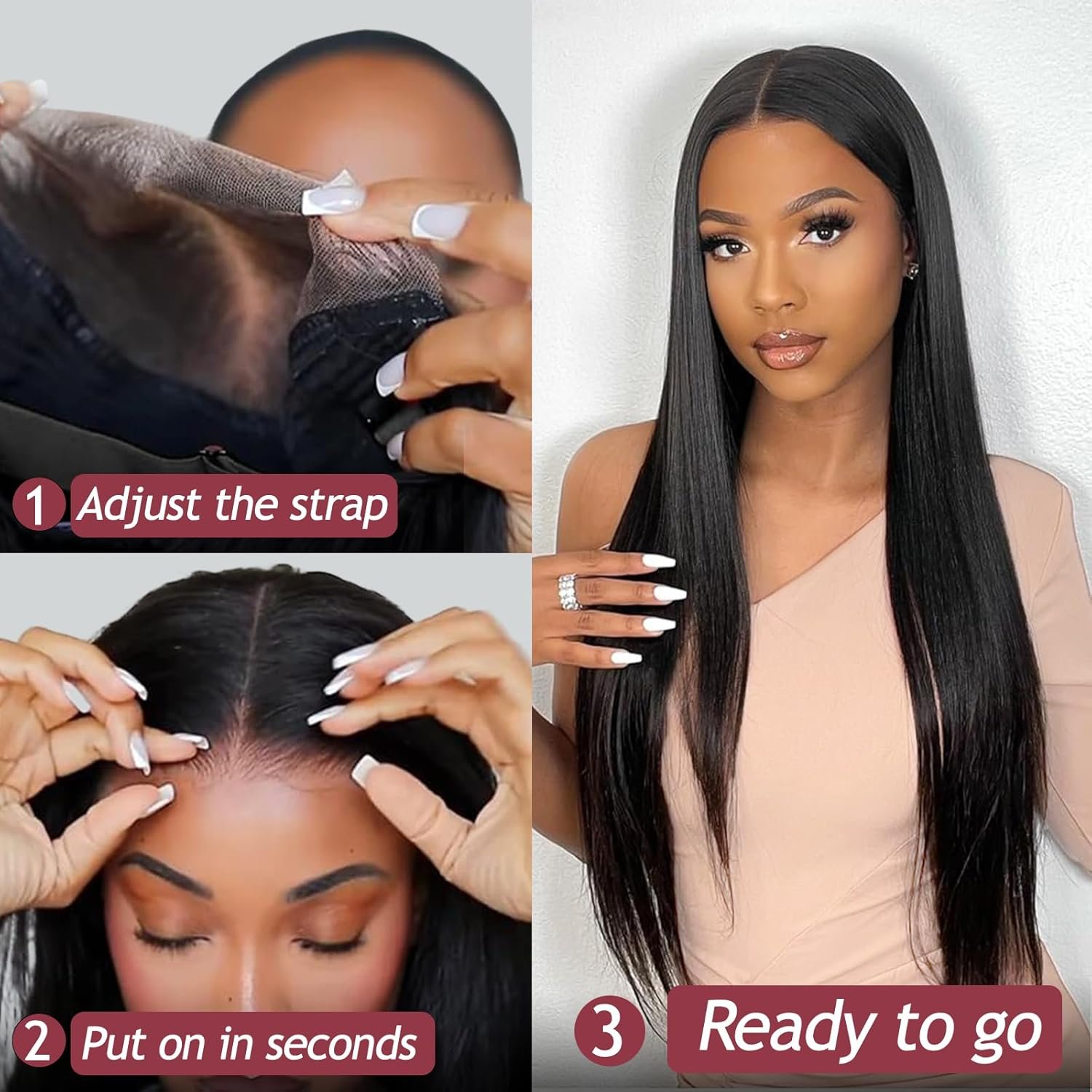 Wholesale Raw Peruvian Straight Hair Wigs 4x6 Lace Frontal 12a Glueless Wig High Quality 100% Virgin Human Hair Wig Without Glue
