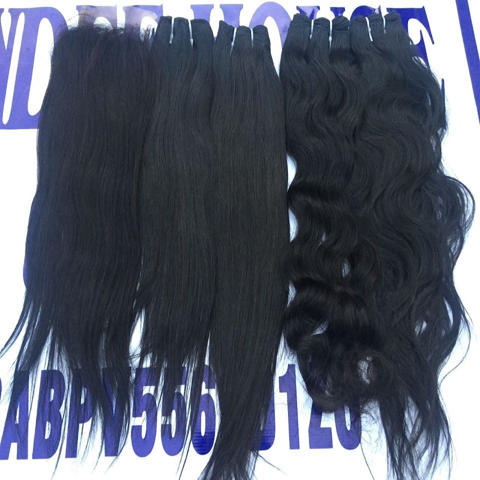 South Indian Temple Raw Natural Virgin Human Hair Weave Extension Wavy Straight Italian Curl Style