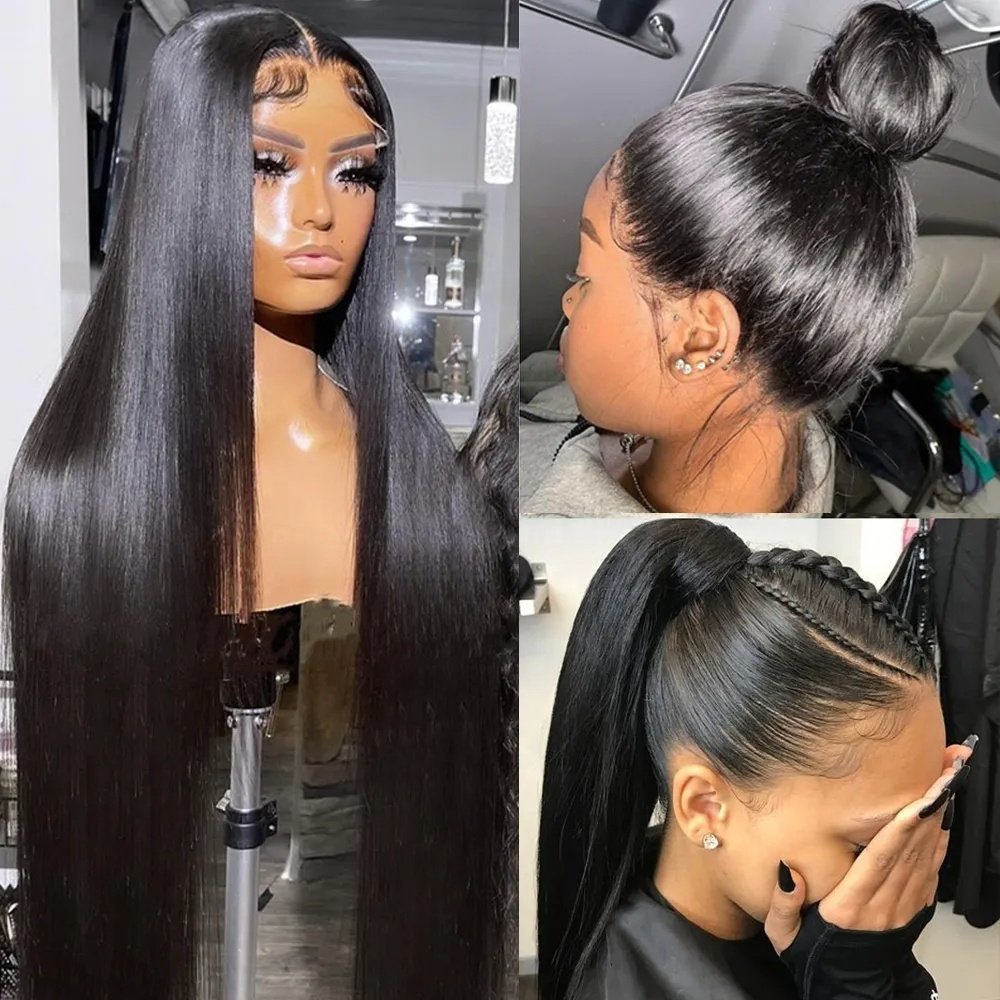 Cheap Braided Wig Human Hair Lace Front Peruvian Virgin Hair Full Lace Human Hair Wigs 360 Hd Lace Frontal Wig For Black Women