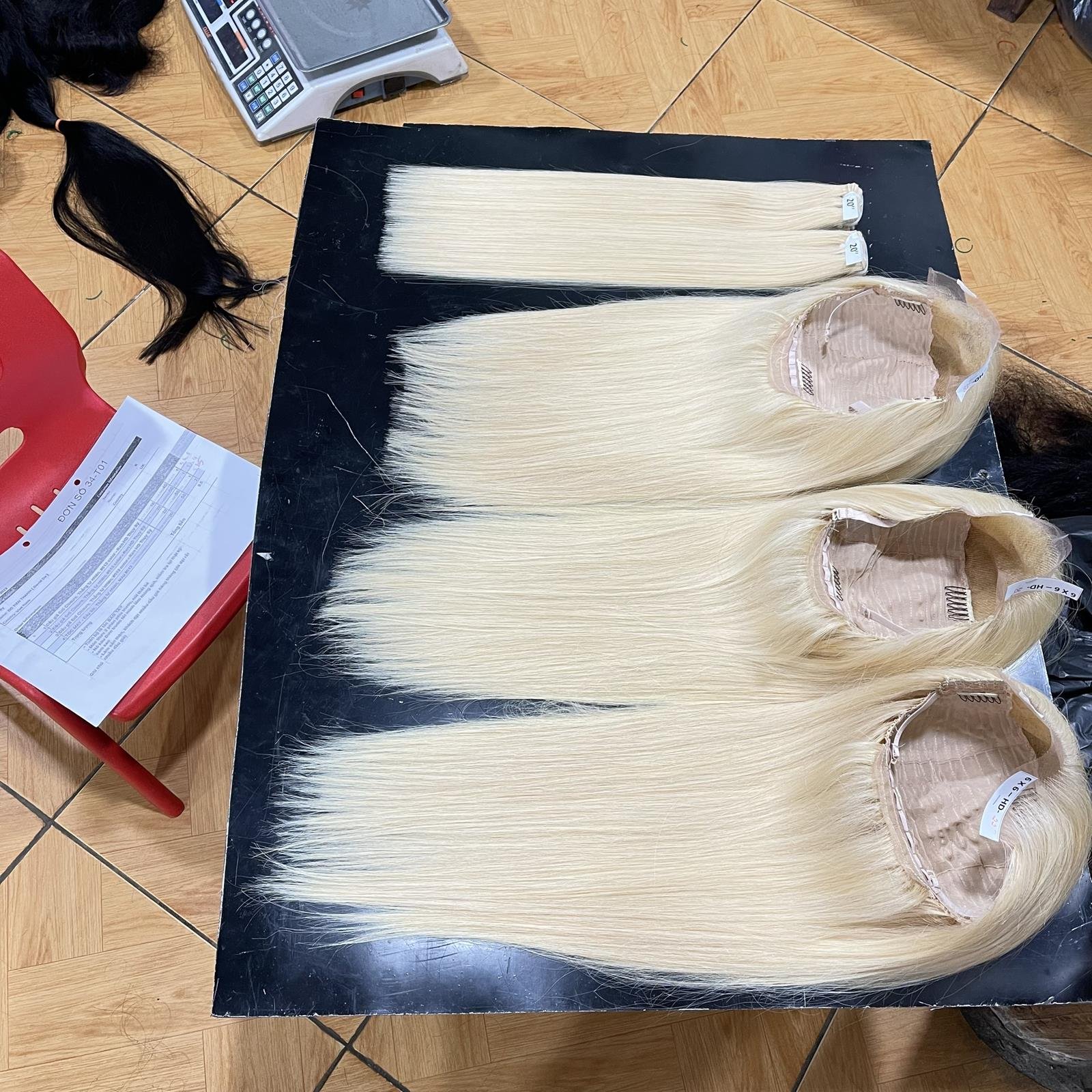 Transparent HD 13x6 Straight Virgin Brazilian Human Hair Lace Front Wig 613 Blonde Human Hair Wig 40 Inch Long For Black Women
