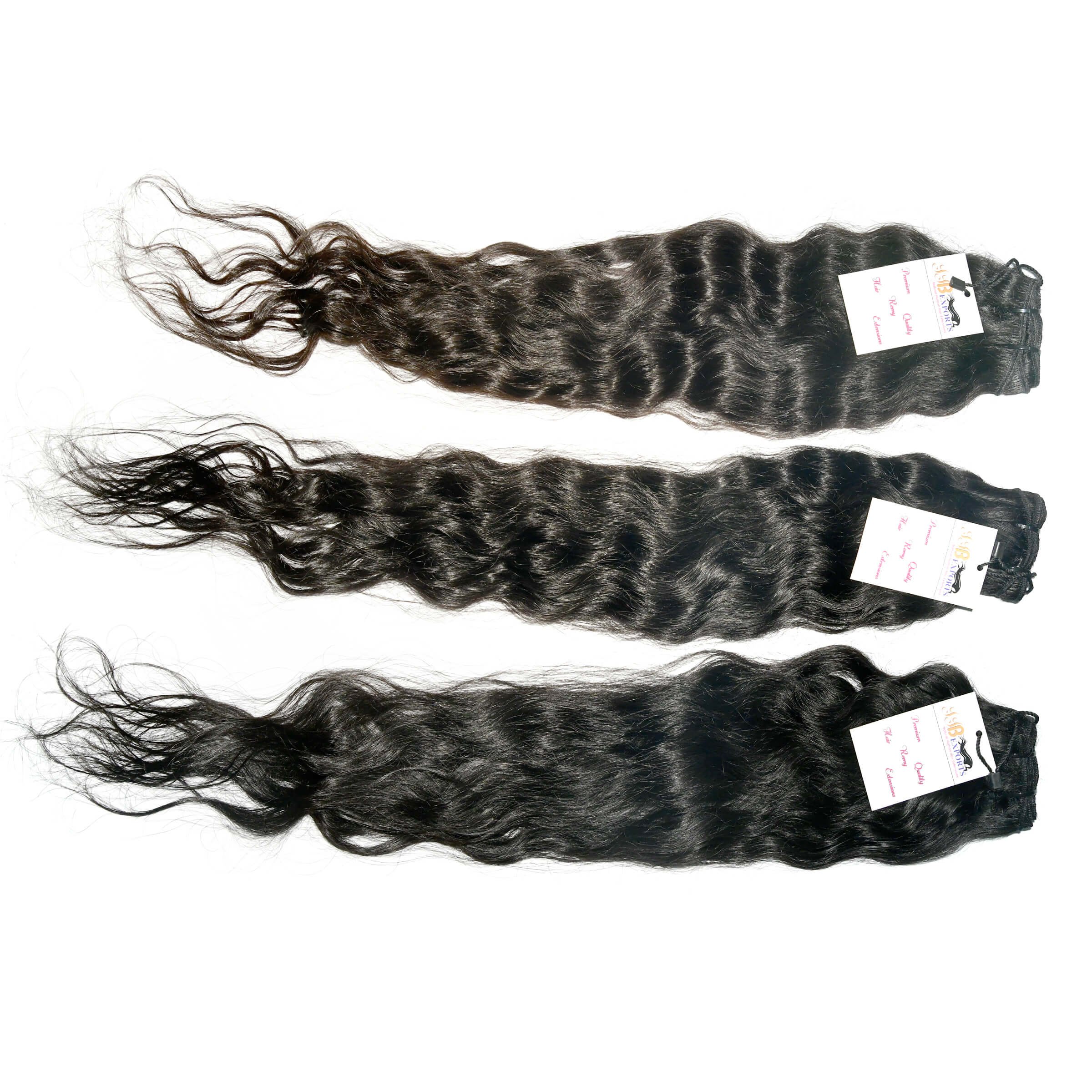 Best wholesale price and high quality Raw Indian Temple hair bulk deep wave100% natural color from Indian manufacturer hair