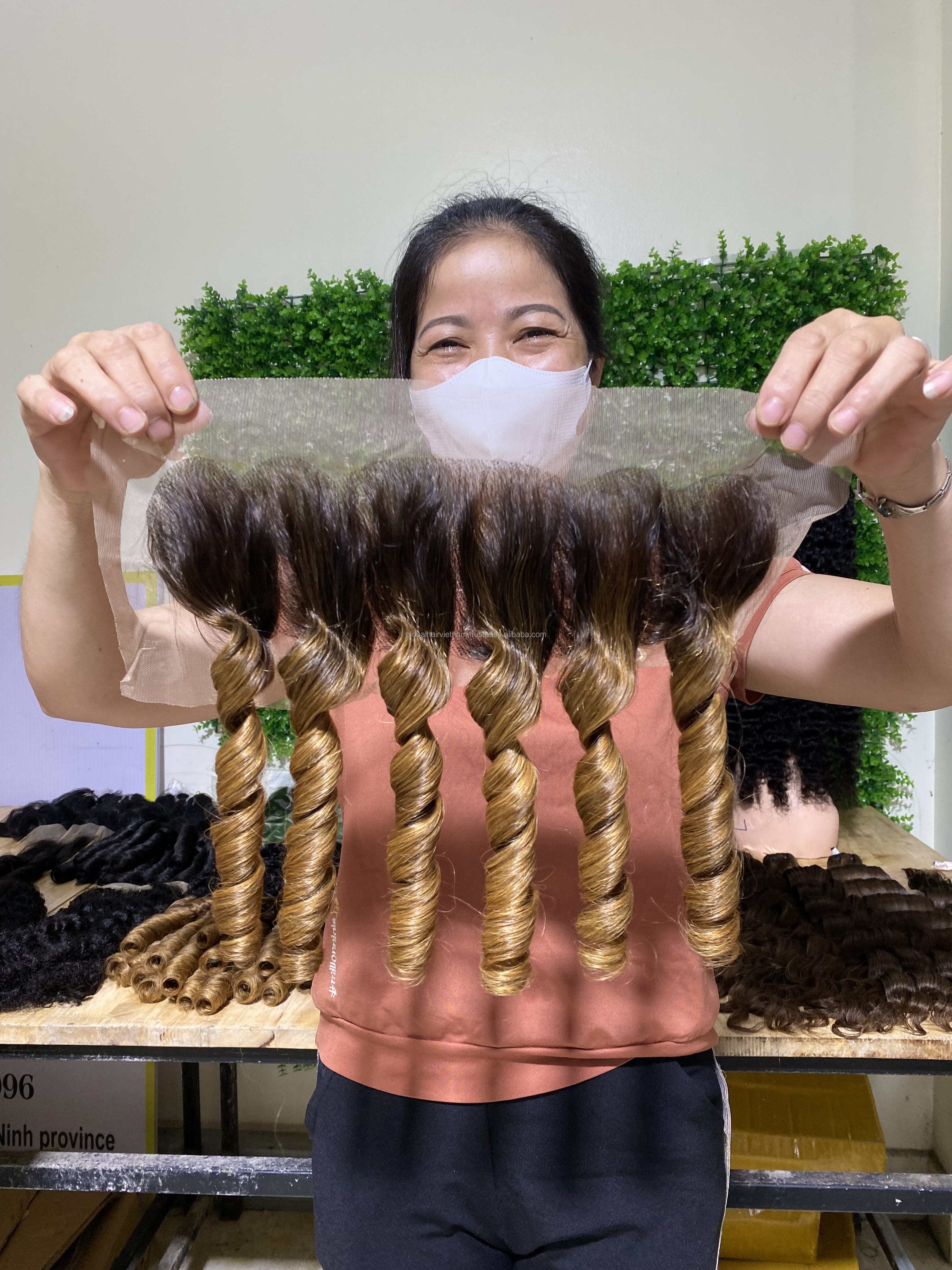 New Fumi Hair Raw Unprocessed Funmi Bouncy Curls Bundles,Funmi Hair Loose Curly Single Drawn Funmi Hair Bundles