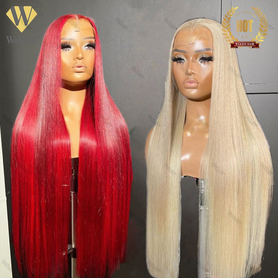 Bone Straight Color Virgin Human Hair Wig,Raw Vietnamese Human Hair Wigs Vendor,Glueless HD Lace Frontal Front Wigs Human Hair