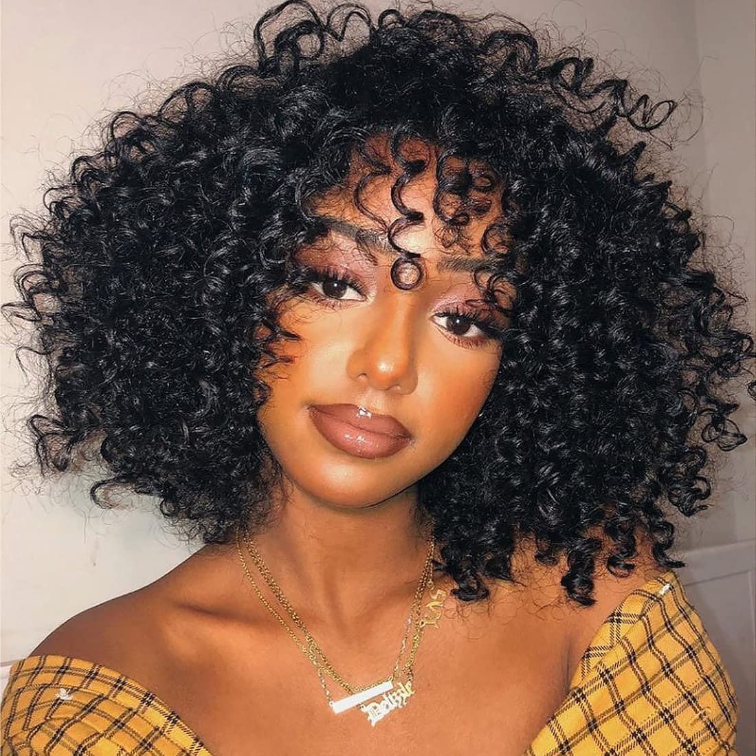 Hot selling V Part Kinky Curly jerry curly Wigs Human Hair Glueless 100% human hair wigs for black women