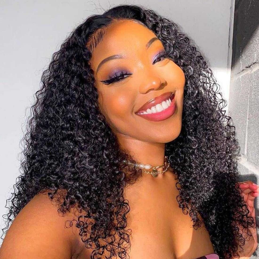 Hot selling V Part Kinky Curly jerry curly Wigs Human Hair Glueless 100% human hair wigs for black women