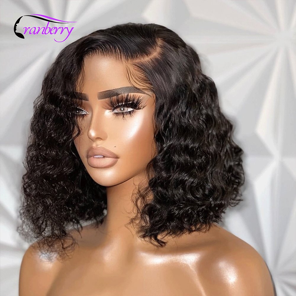 Hot Selling Lace Wavy Cheap Bob Wig,10-12 Inch Brazilian Hair Lace Front Wig,Virgin Remy 100% Real Human Hair Wig
