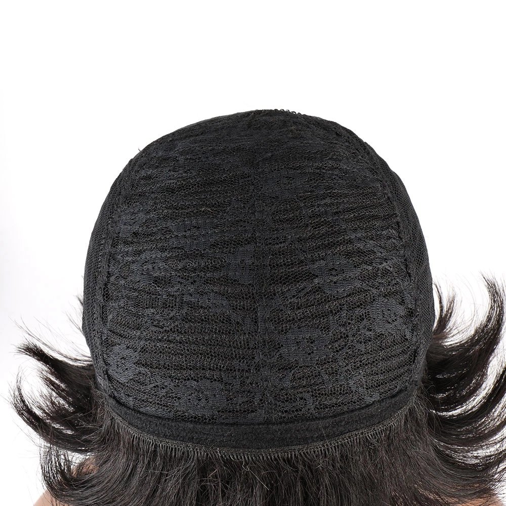 Wholesale Short Human Hair Wigs, Pixie Cut Wigs for Black Womens, Machine Made Natural Color Cheap Glueless Wigs Human Hair