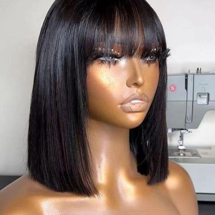 Wholesale 13x4 13x6 Brazilian Short Bob Lace Front Wig,cuticle Aligined Indian hair wigs,glueless Wear And Go Hd Lace wigs