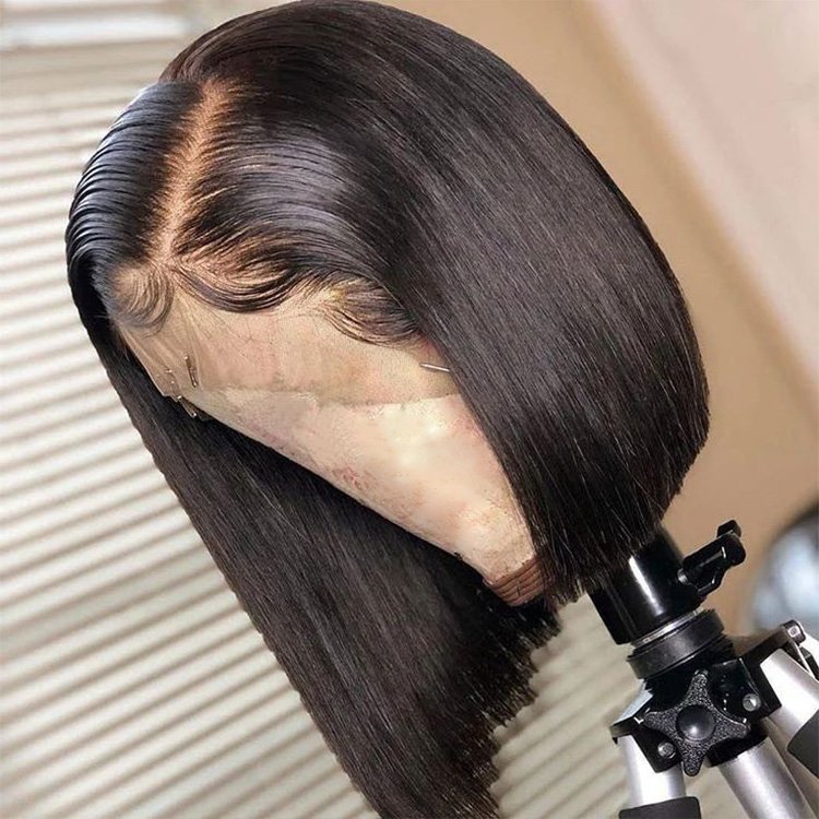 Wholesale 13x4 13x6 Brazilian Short Bob Lace Front Wig,cuticle Aligined Indian hair wigs,glueless Wear And Go Hd Lace wigs