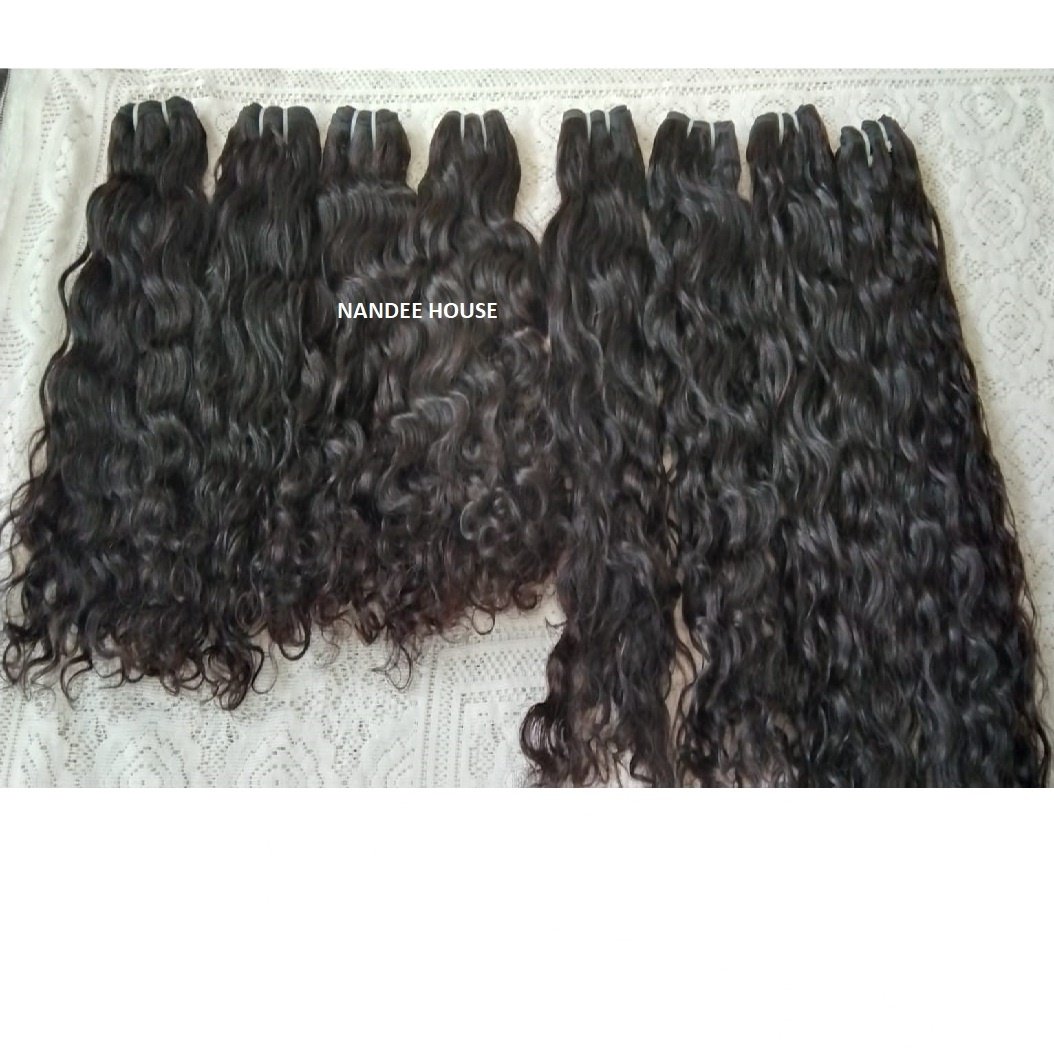 South Indian Temple Wavy Straight Silky and Cuticle Aligned 100% Human Hair Virgin Malaysian Indian for Hair Extensions