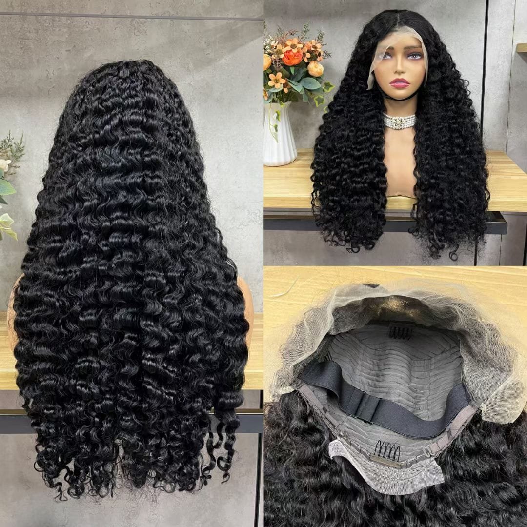 Original Human Hair Wigs Natural Black Burmse Curly Wigs 8 - 32 Inches Highly Competitives! Hurry Up