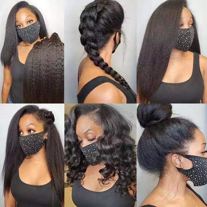 Cheap Kinky Straight Human Hair Full Lace Frontal Wigs Raw Brazilian Virgin Human Hair Wig Yaki Lace Front Wig For Black Women