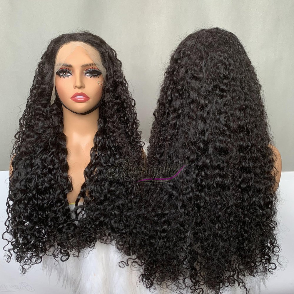 Glueless Brazilian Luxury Curly Wig, Cheap Curly Human Hair Wig Frontal Lace Human Hair Wigs