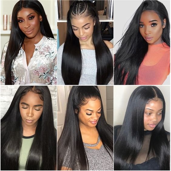 100% Virgin Human Hair 10a Wave Hd Front Lace Wig Straight Hair Brazilian Weave Grade 12a Full Lace Glueless Human Hair Wig