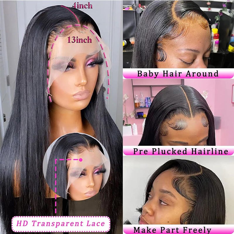 2024 Lace Wig Glueless Brazilian Virgin Hair Wig Hair Lace Front Of Imitation Human Hair Wigs for Black Women