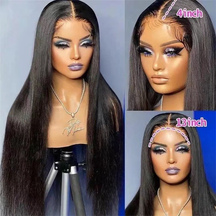 2024 Lace Wig Glueless Brazilian Virgin Hair Wig Hair Lace Front Of Imitation Human Hair Wigs for Black Women