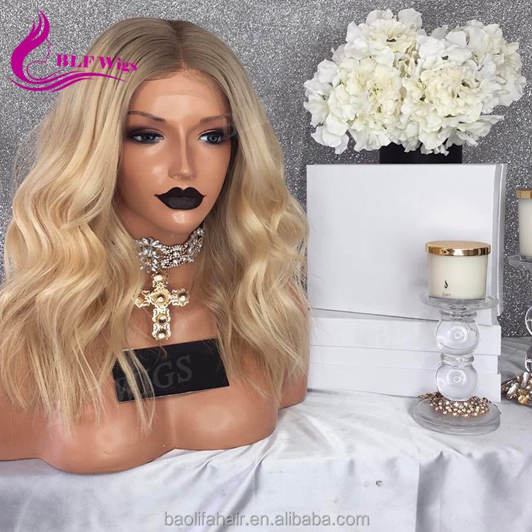 Ombre Blonde Natural Wave Vietnamese Virgin Human Hair Wig Glueless Full Swiss Hd Lace Raw Cambodian Hair Front Lace Wig