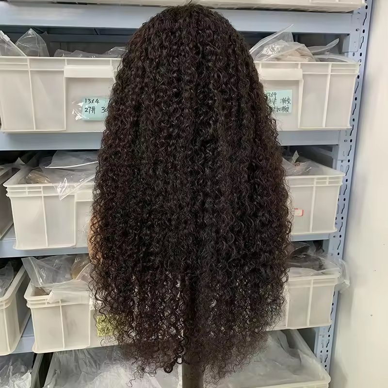 Jerry Curly Transparent HD 5x5 4x4 Lace Front Frontal Wig Glueless Brazilian Pre Pluck Raw Lace Human Hair Wigs